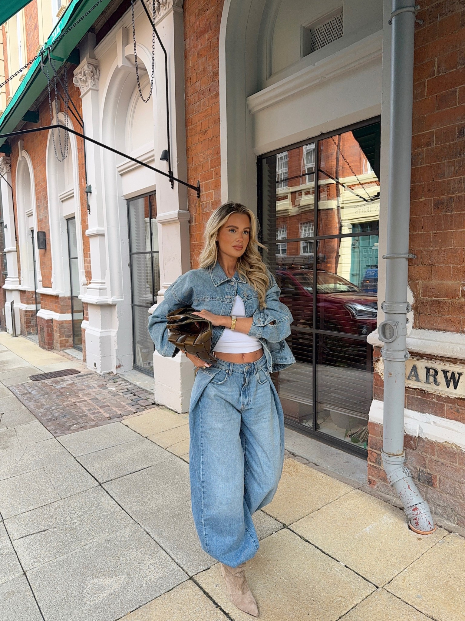 double denim ootd 🩵

#LTKstyletip #LTKuk #LTKspring