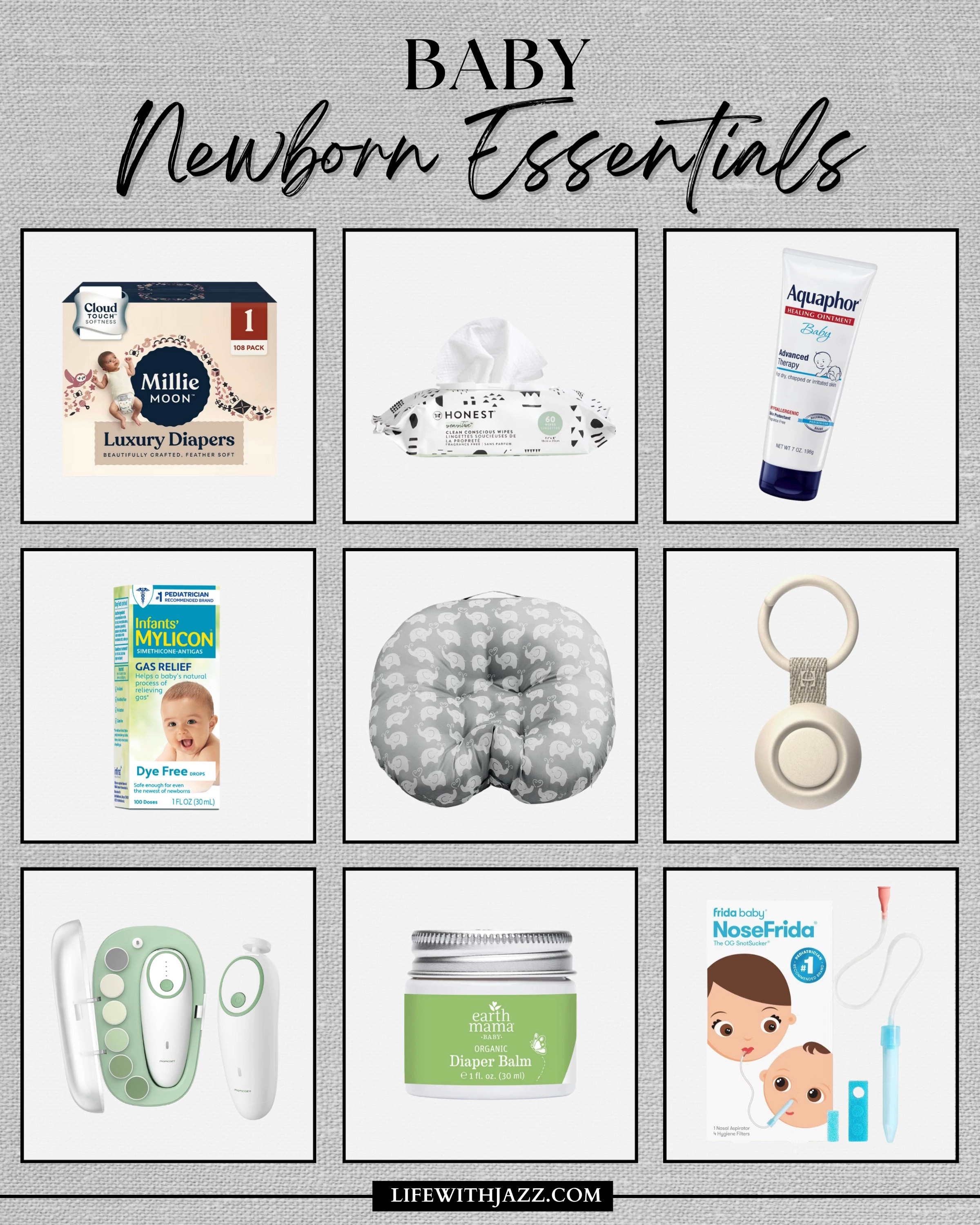 Newborn essentials 

Diapers / wipes / aquaphor / pillow / sound machine / nursery / millie moon / honest beauty 

#LTKBaby