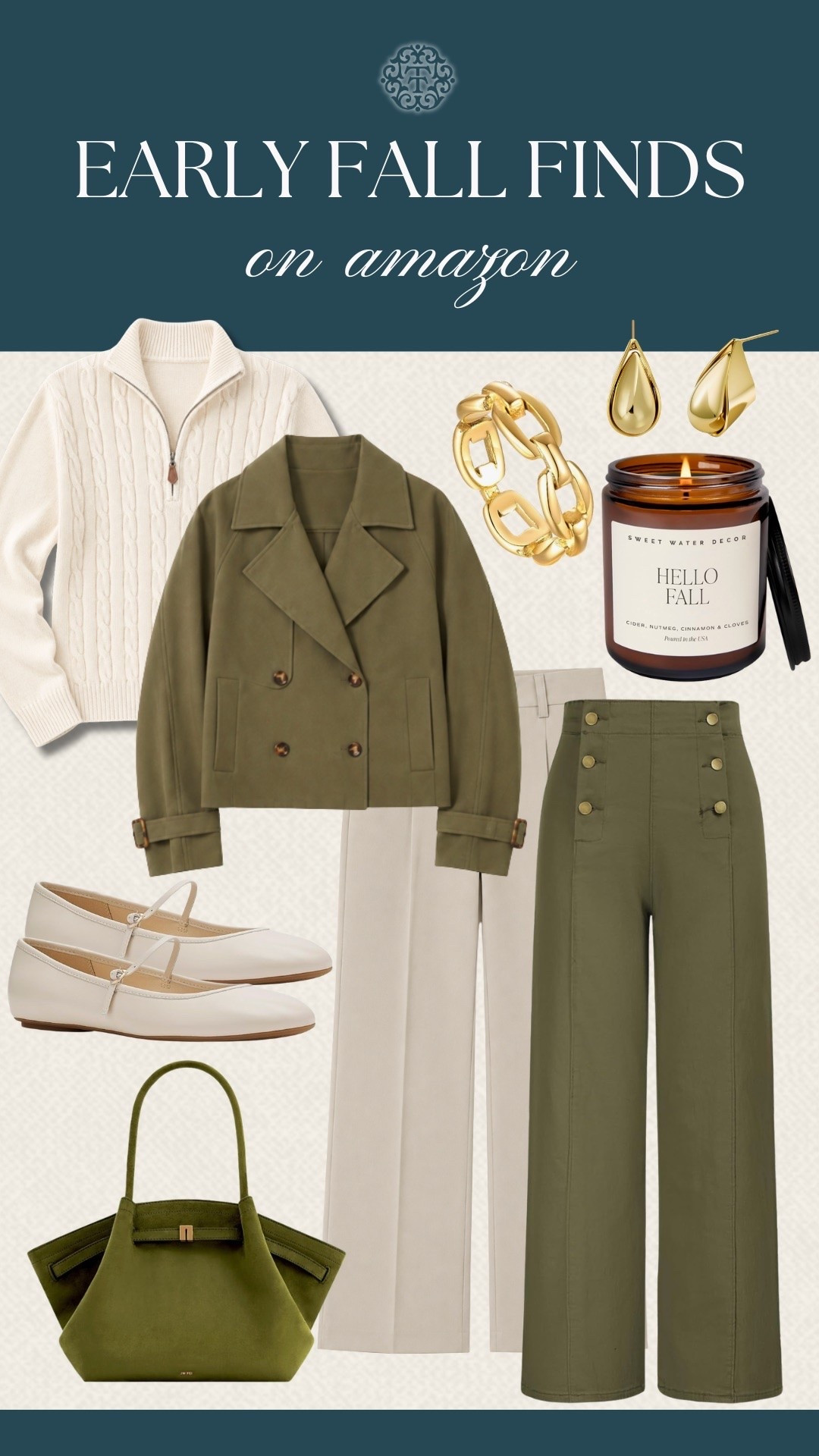 Your early fall wardrobe starts here. These Amazon finds mix rich olive tones, cozy knits, and classic accessories for looks you'll reach for all season. Which piece is making it into your cart first?

#LTKSeasonal #LTKOver40 #LTKMidsize