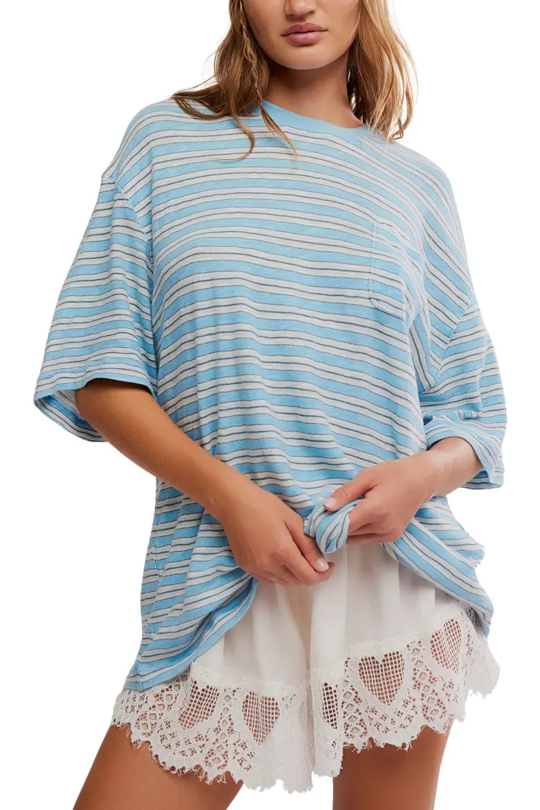 Allover Stripe Cotton T-Shirt (Women) | Nordstrom | Nordstrom