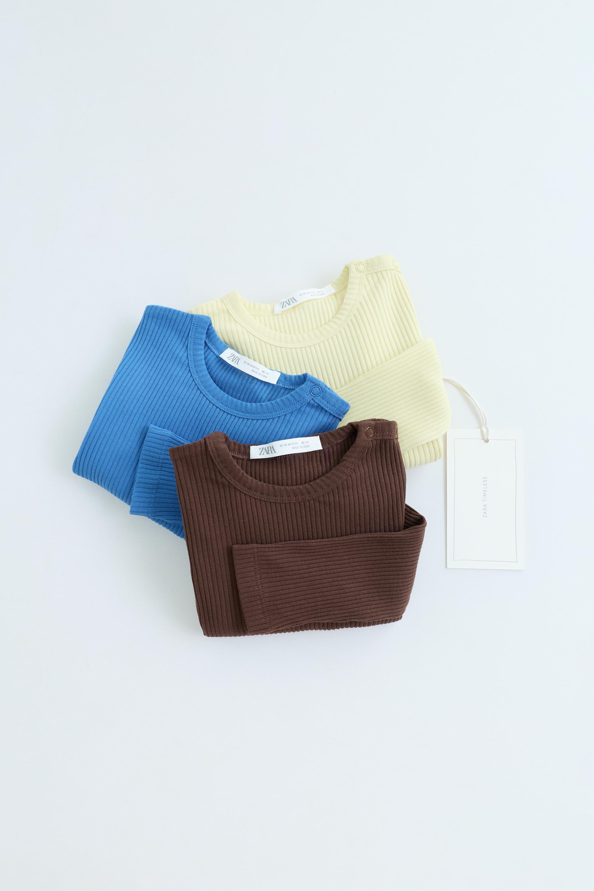 ZARA TIMELESS - THREE-PACK LONG SLEEVE BODIES | Zara US