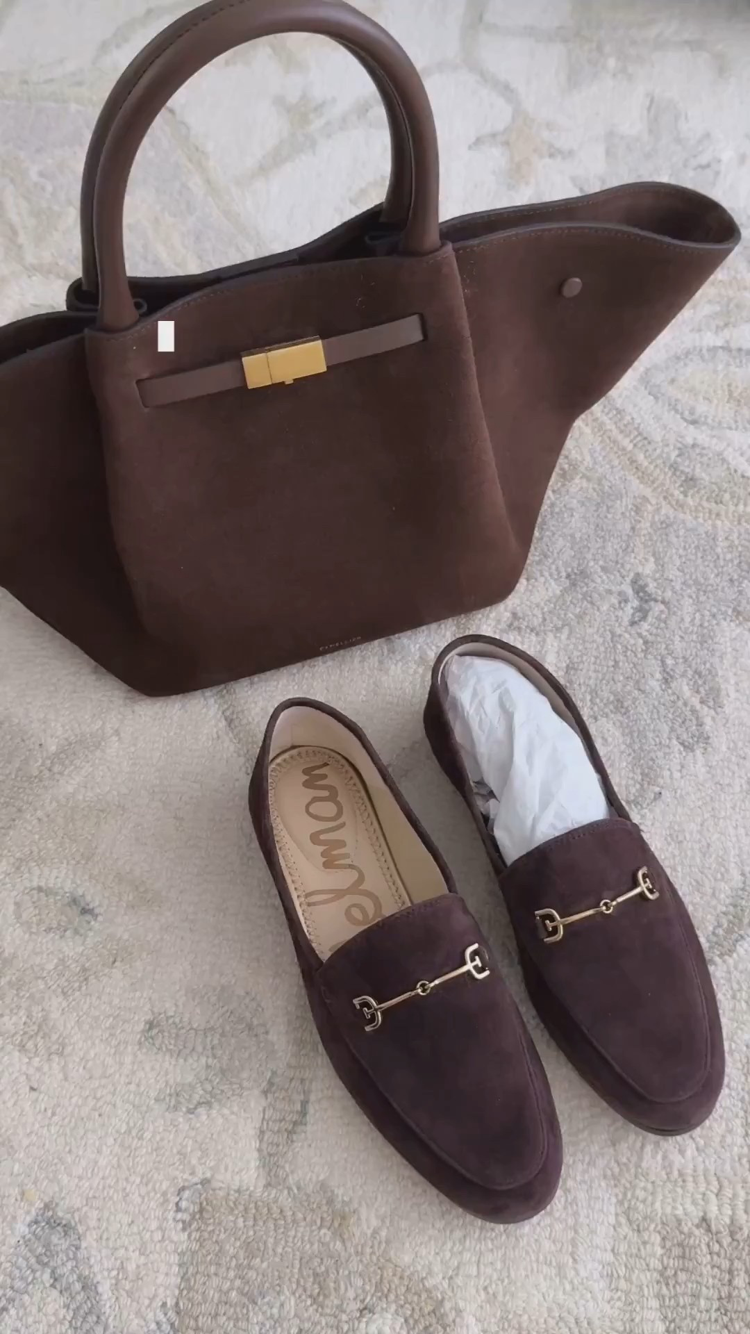 This dark chocolate suede is running low in the smaller sizes

• Sam Edelman suede Loraine loafers 5.5 - i truly wear these loafers so much in a variety of colors! No break in in needed. Works with jeans, skirts, travel , workwear etc 

I also own similar ones from Mango linked in size 5 and they’re very comfy as well

• Amazon no show socks. A tad big on my size 5 feet but they work with my ballet flats and loafers when I want a no show look 

• DeMellier suede midi New York bag

Fall shoes, autumn style, easy style tips

#LTKWorkwear #LTKShoeCrush #LTKSeasonal