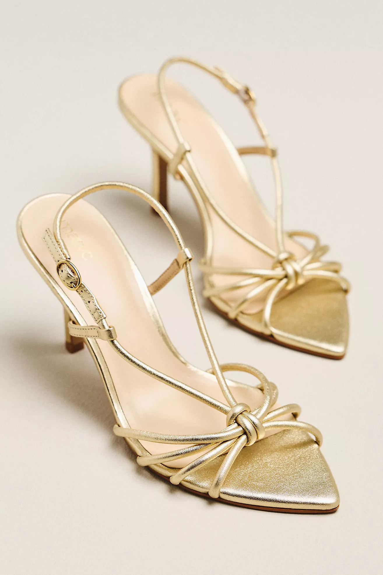 Maeve Aleah Strappy Pointed-Toe Heels | Anthropologie (US)
