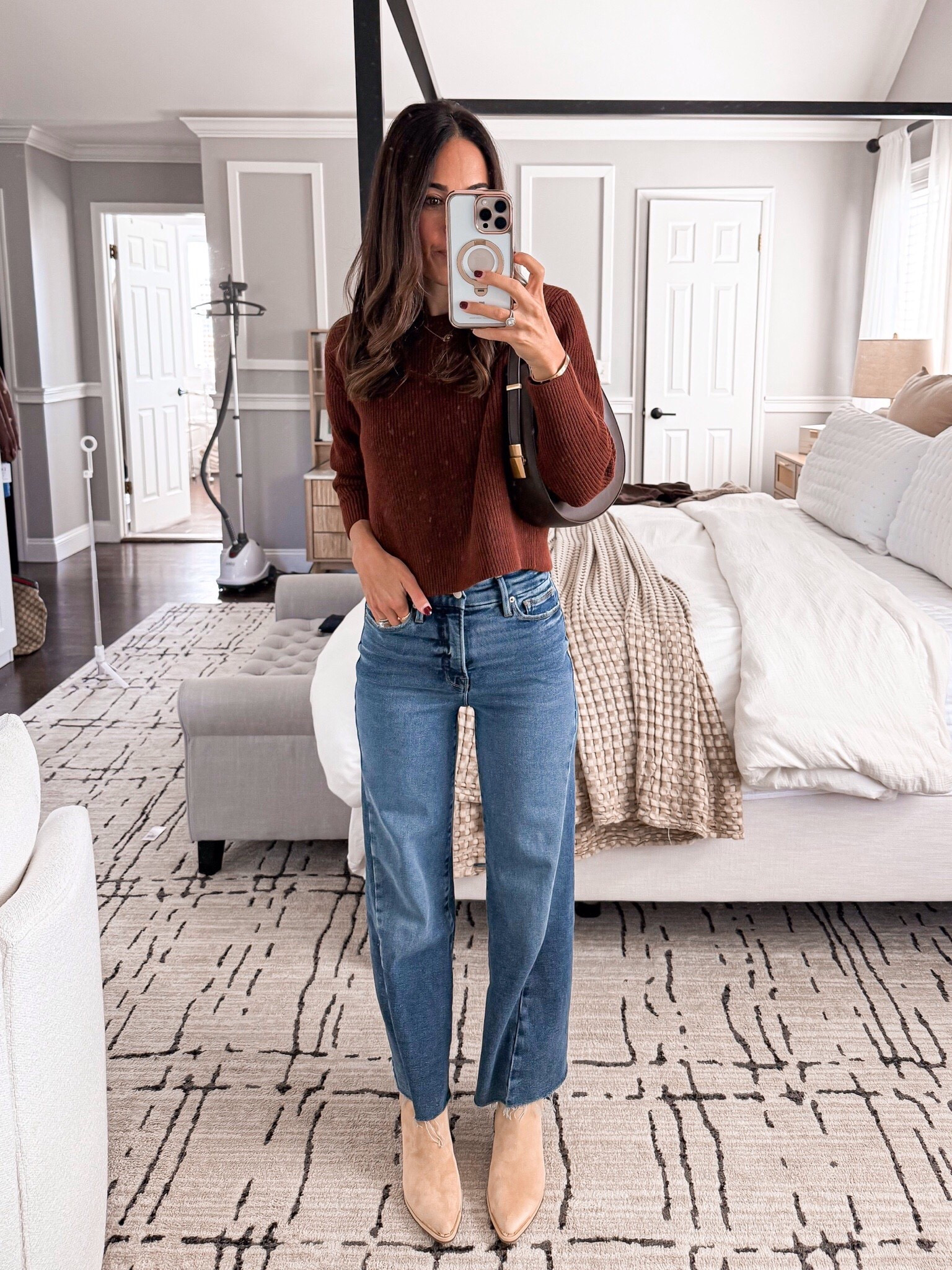 $19 brown berry sweater wearing size small 

Follow my LTK @mrscasual on the @shop.LTK app to view this post and get my exclusive app-only content!

#LTKSeasonal #LTKSaleAlert #LTKootd