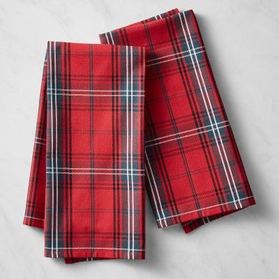 Classic Tartan Towels, Set of 2 | Williams-Sonoma