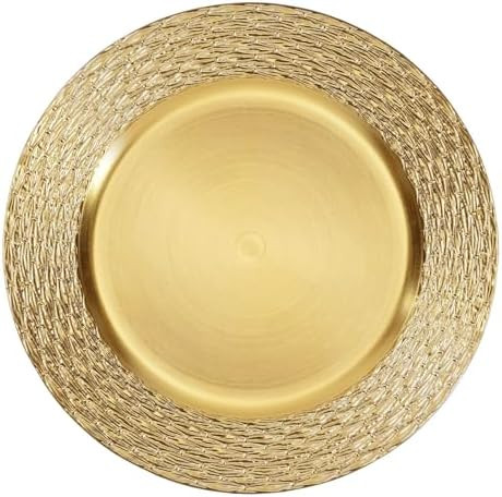 13" Chargers for Dinner Plates, Set of 6 Chargers for Dinner Plates, Plates for Party Table Decor... | Amazon (US)