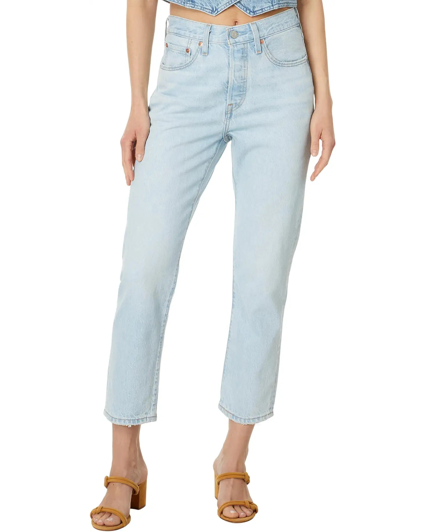 Levi's® Premium 501 Crop Lightweight | Zappos