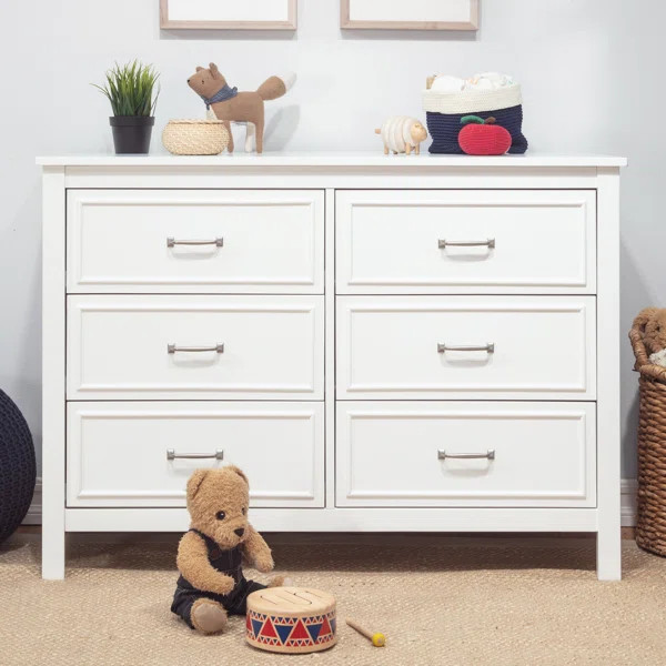 Charlie 6 Drawer 46.625" W Double Dresser | Wayfair North America