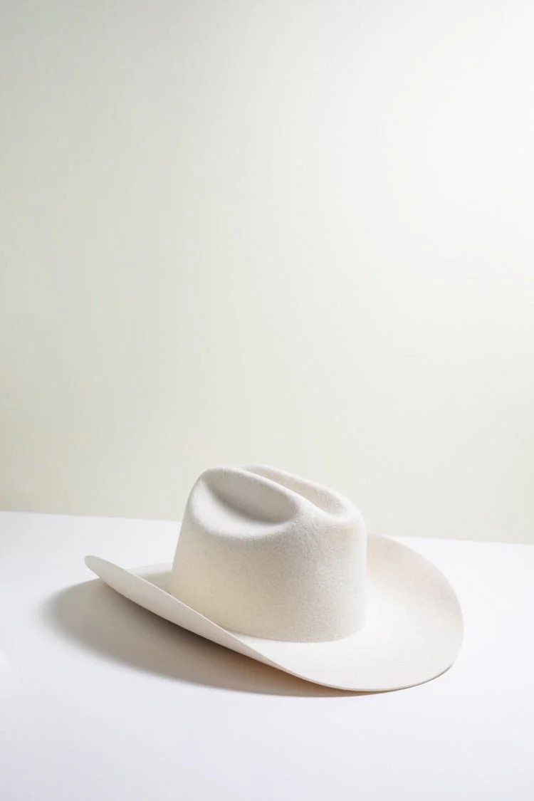 Rider Wool Cowboy Hat - Ivory | Flea Style