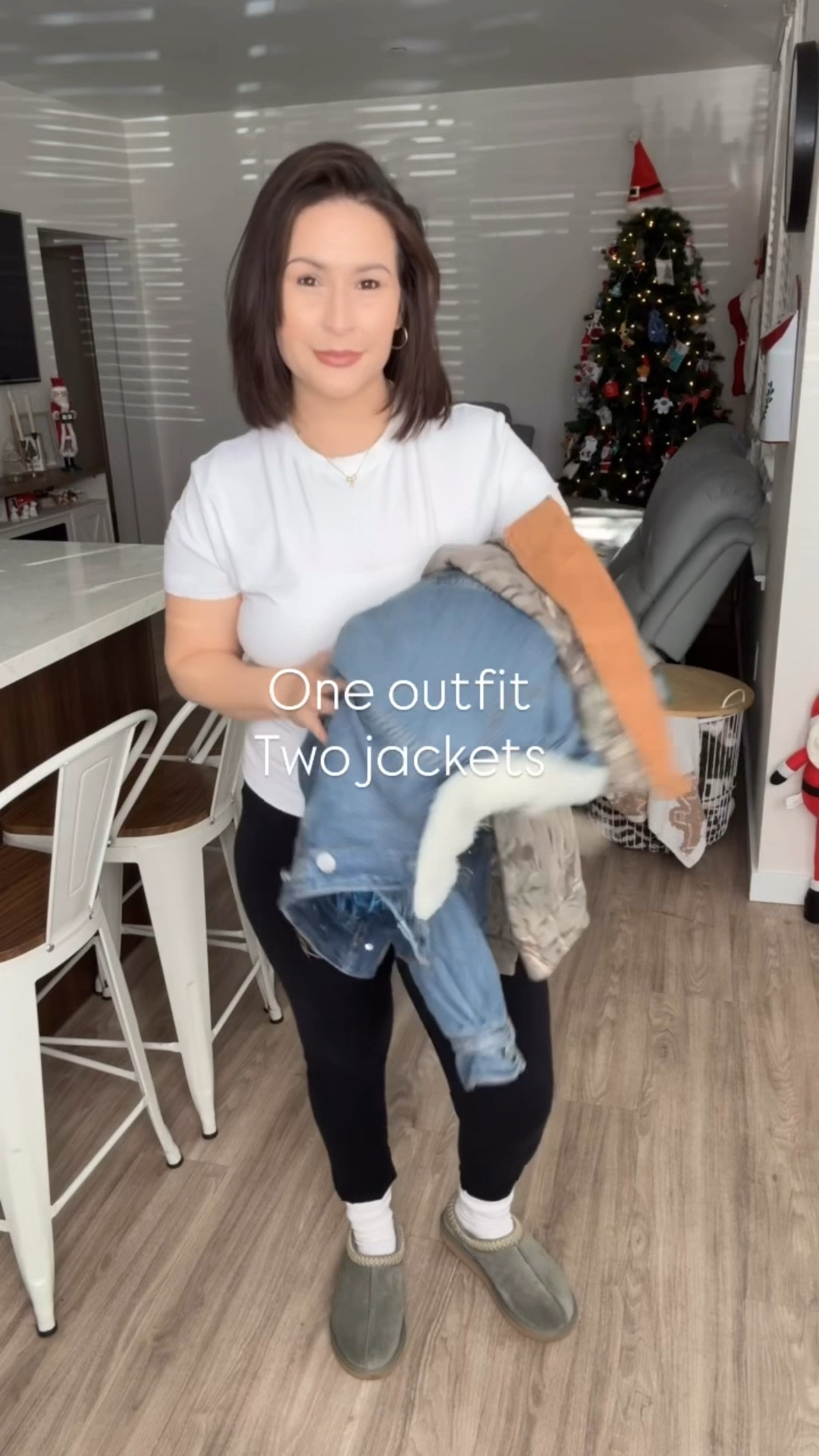 When you’re like me and wear leggings on repeat but want to change it up. Through on a different jacket. Loving these two 🧥 

Denim is in a size small
Camo is size medium 

#LTKGiftGuide #LTKootd #LTKHoliday