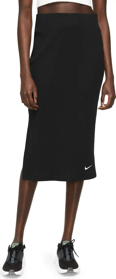 Rib Cotton Blend Skirt | Nordstrom