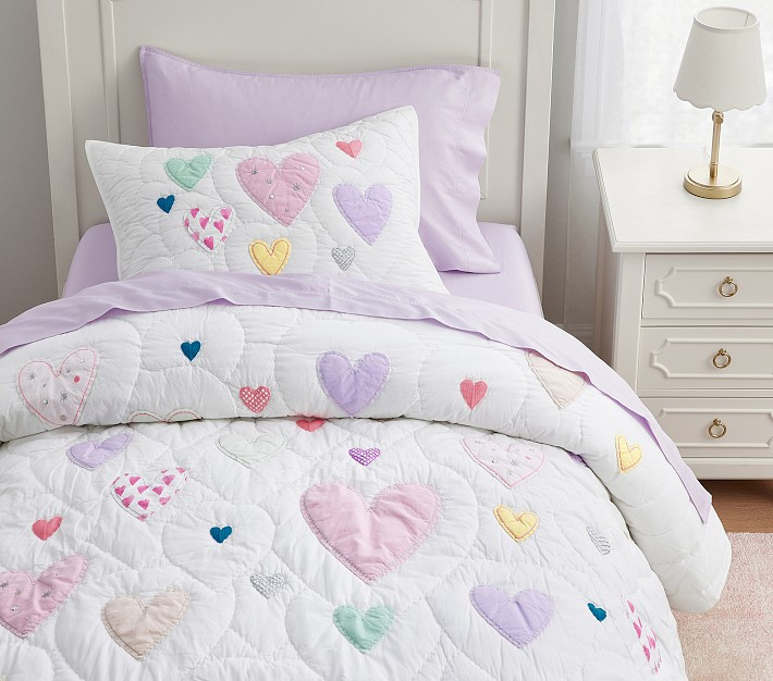 Confetti Hearts Quilt & Shams | Pottery Barn Kids