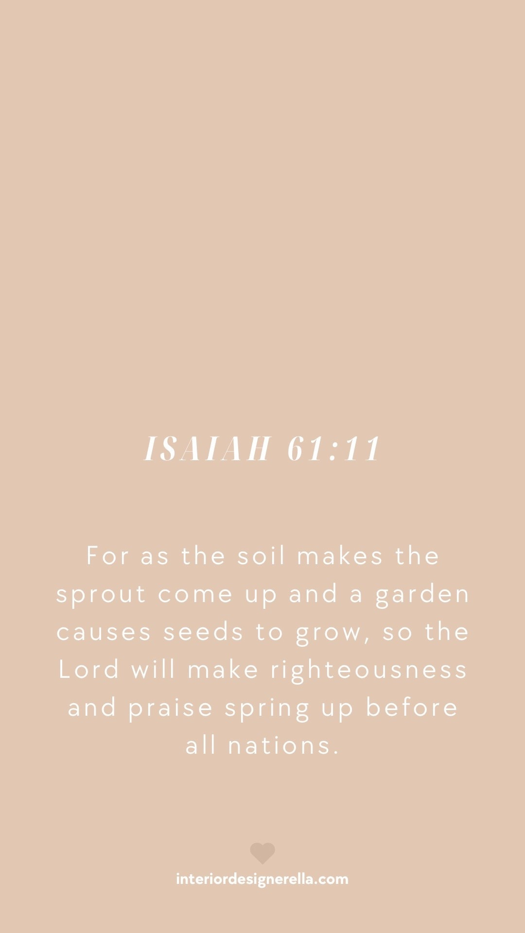 Bible verse of the day! Isaiah 61:11!