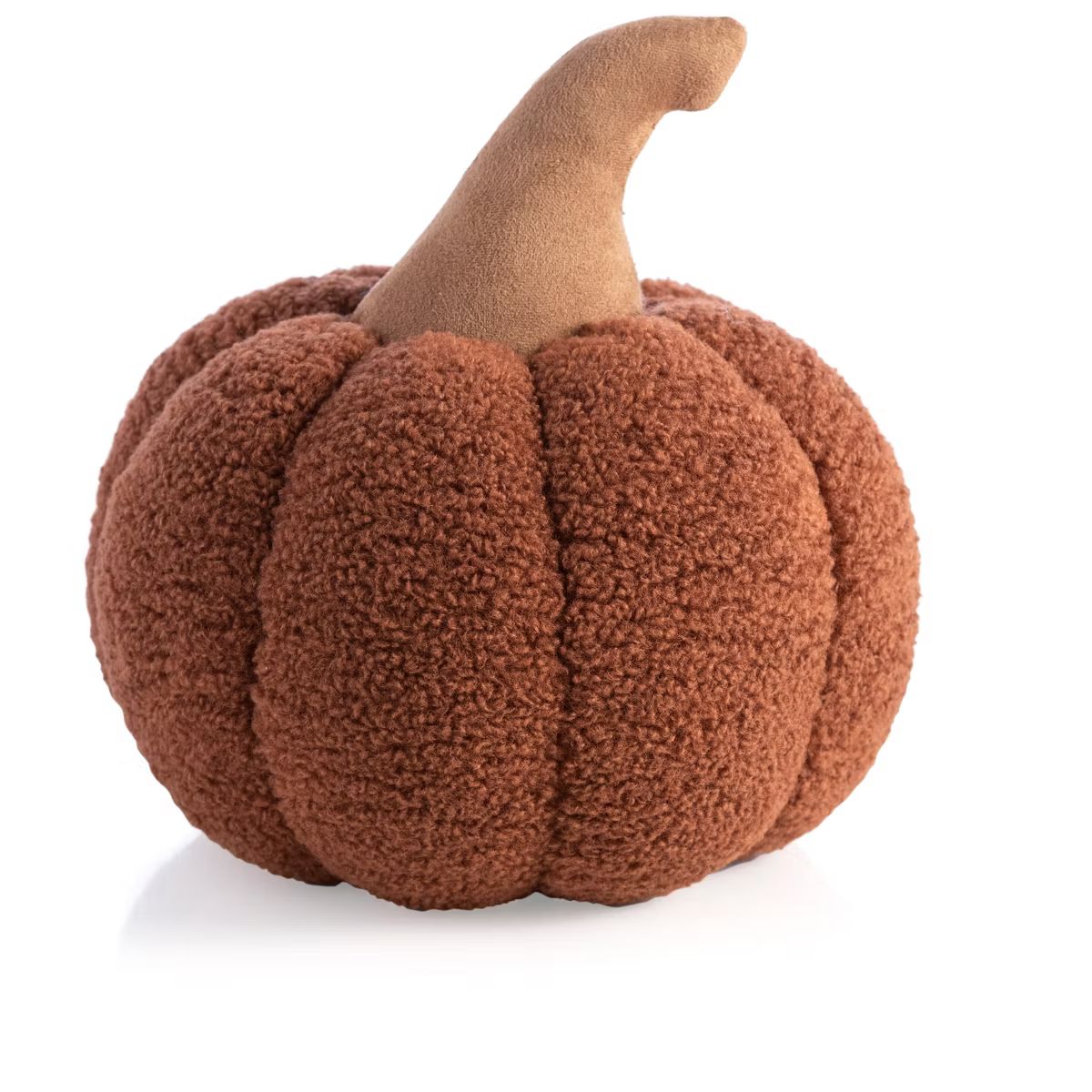 Shiraleah Medium Orange Sherpa Pumpkin Pillow | Target