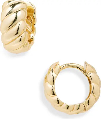 Argento Vivo Sterling Silver Croissant Huggie Hoop Earrings | Nordstromrack | Nordstrom Rack