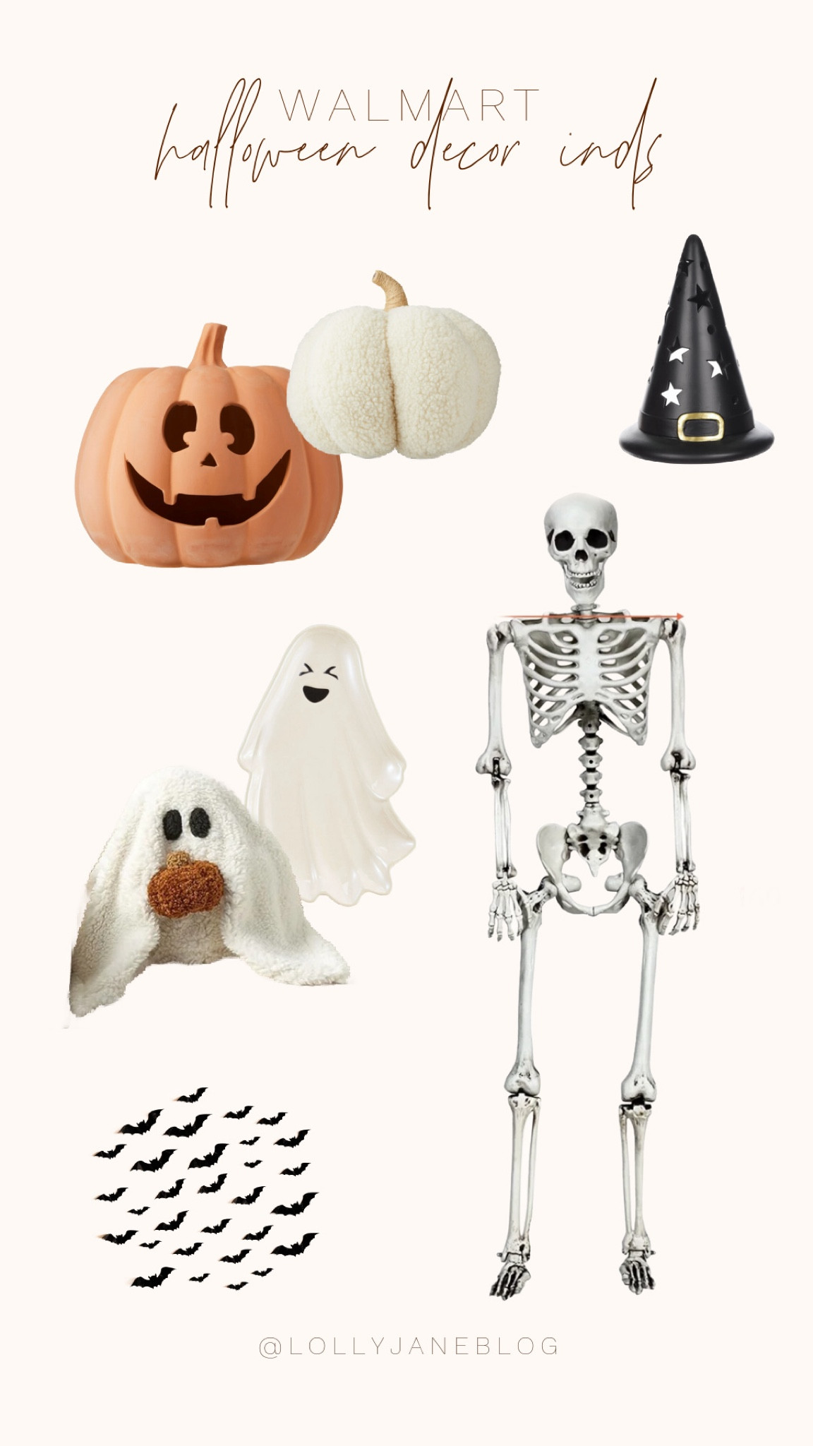 Walmart Halloween decor finds! 

These cute ceramic pumpkins have been selling my out fast, grab one while you can! They are the perfect decor option for Halloween! Along with this plush pumpkin, and these fun skelly finds! Ghosts galore, and a witch hat! Bats are always such a fun addition as well! 

#LTKHome #LTKSeasonal #LTKStyleTip