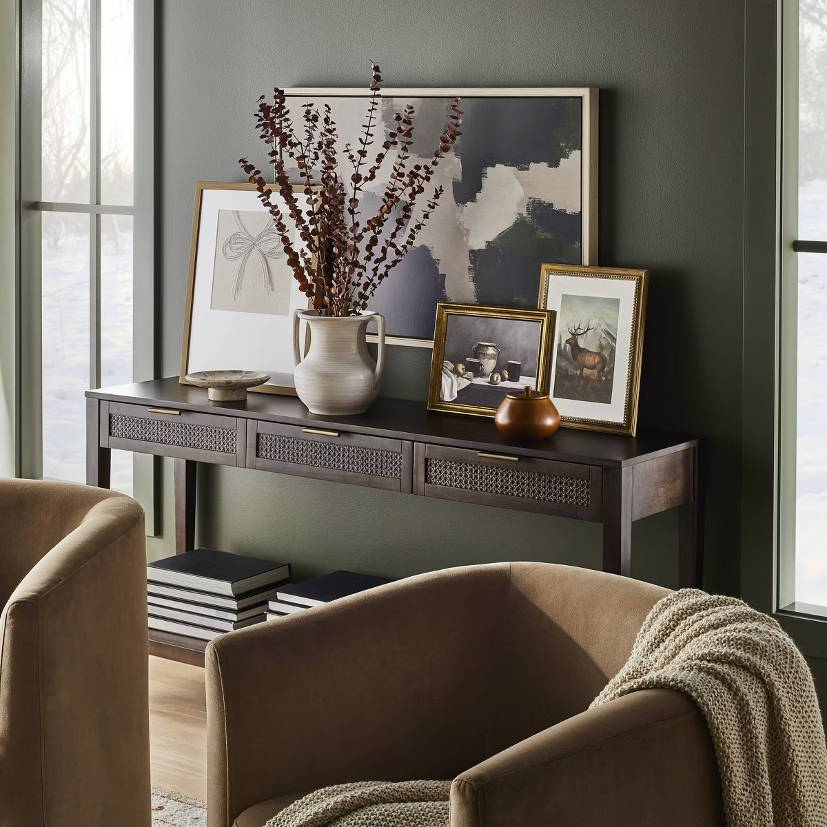 12" x 10" Moody Still Life Framed Wall Art Canvas - Threshold™ designed with Studio McGee | Target