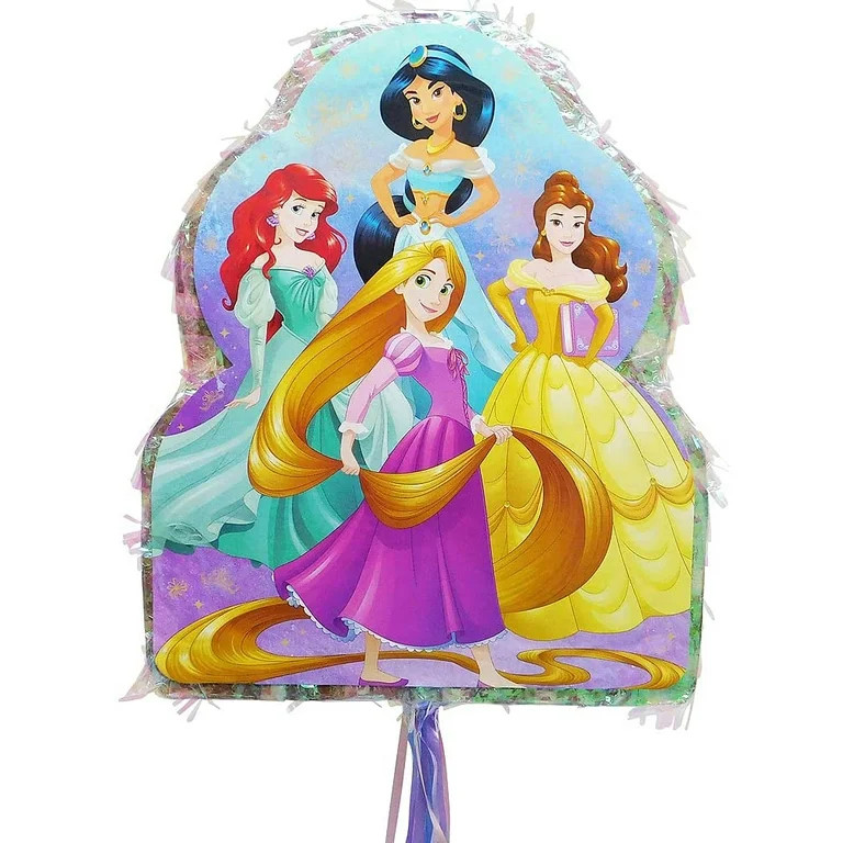 Party City Pull String Disney Princess Pinata, Holds up to 2 Pounds of Filler, with Jasmine, Arie... | Walmart (US)