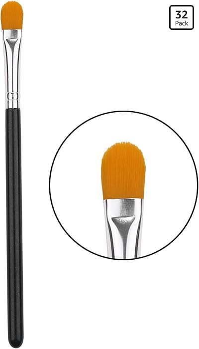Extra flat round brush eyebrow concealer brush，concealer brushs，flat makeup brush，Brow Brus... | Amazon (US)