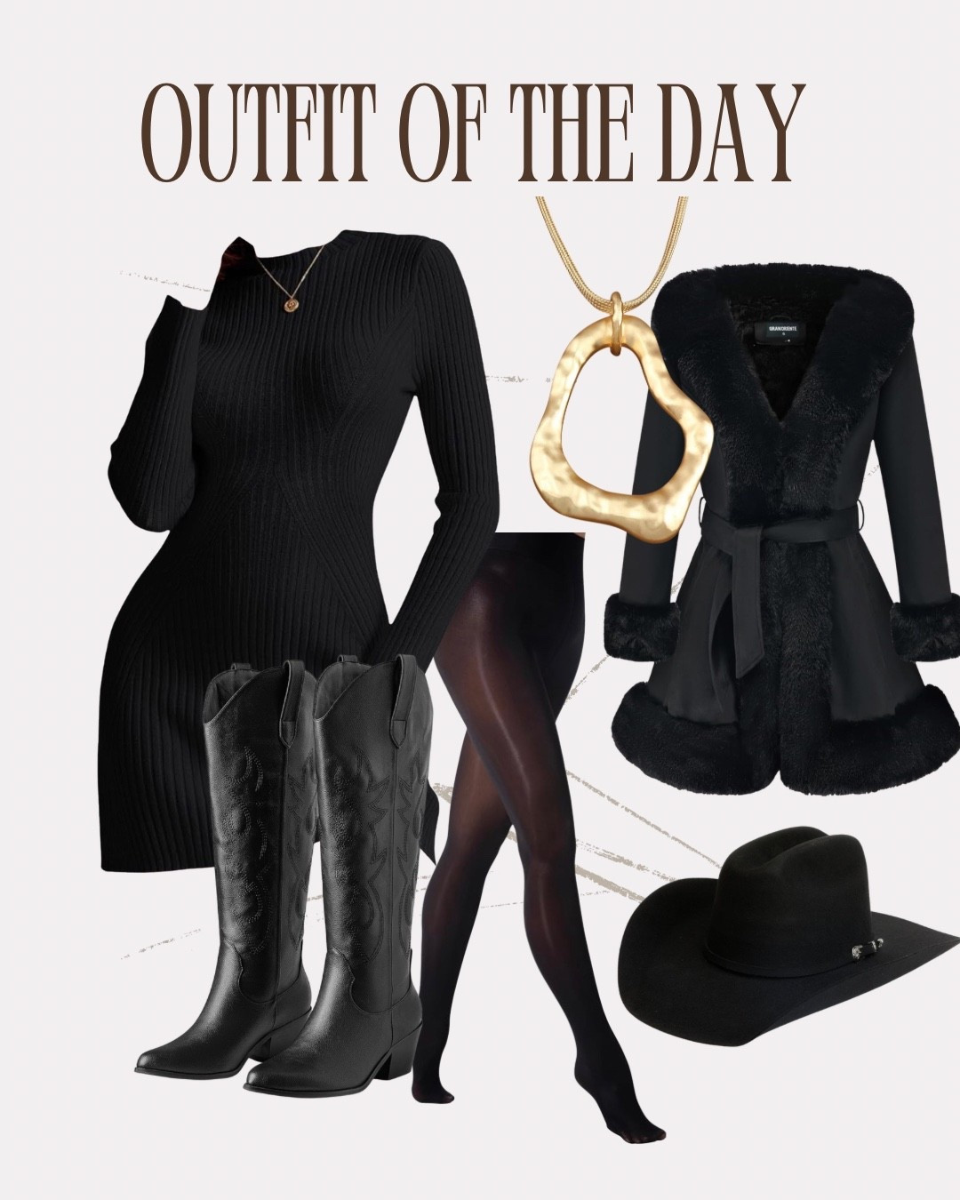 Can’t go wrong with an all black outfit with the right accessories! 

#LTKSeasonal #LTKgrwm #LTKootd