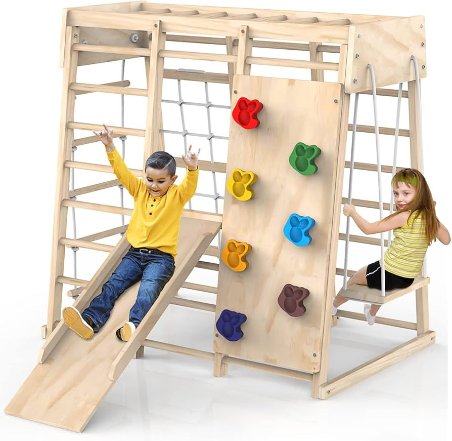 Indoor Jungle Gym, Toddler Climbing Toys Indoor, Indoor Playground Climbing Toys for Toddlers, Cl... | Amazon (US)