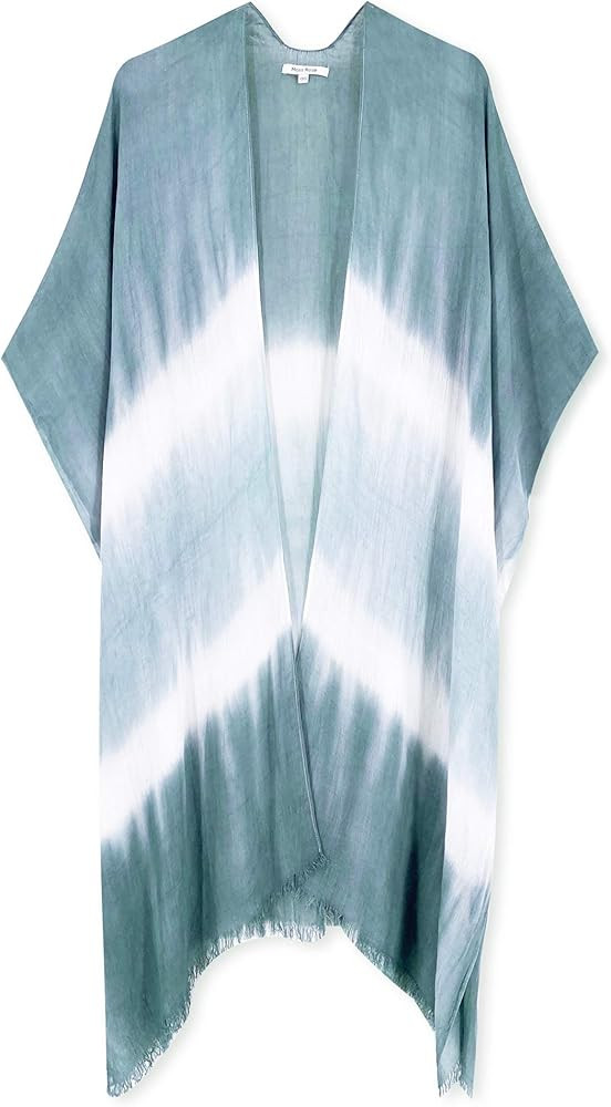 Moss Rose Women's Beach Cover up Swimsuit Kimono with Bohemian Floral Print, Loose Casual Resort Wea | Amazon (US)