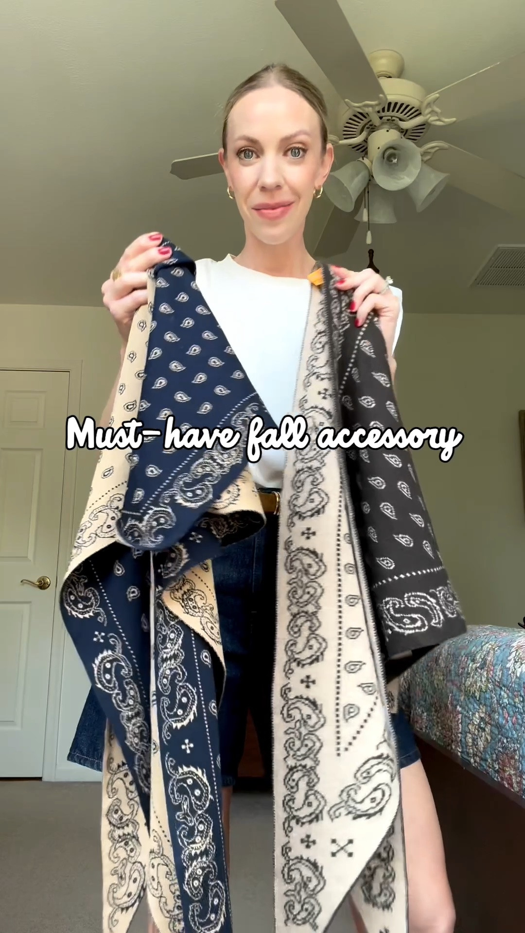 Bandana and paisley print scarves are a must have for fall! These are high quality and so beautiful - plus the triangular shape makes styling so effortless

#LTKSeasonal #LTKgrwm #LTKOver40