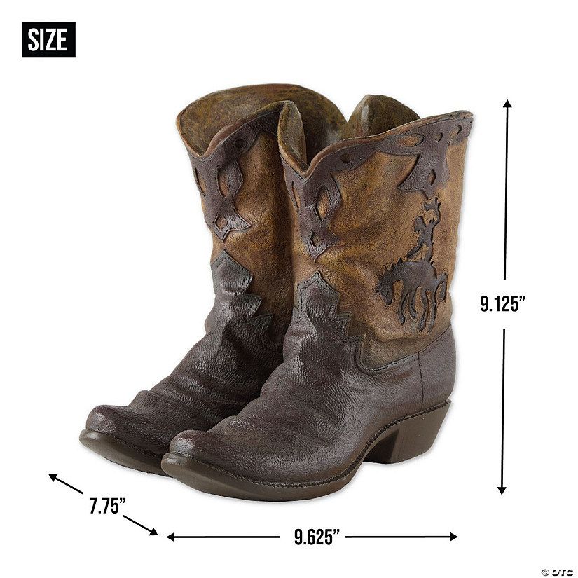 Cowboy Boots Planter 9.62X7.75X9.12" | Oriental Trading Company