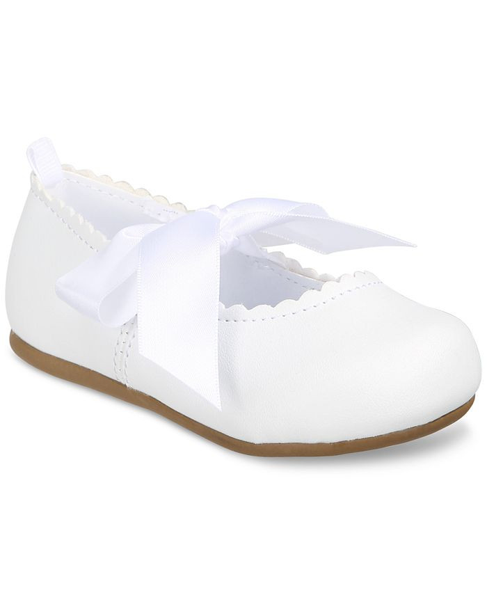 First Impressions Baby Girls Scallop Ballet Flats, Created for Macy's  & Reviews - All Kids' Shoe... | Macys (US)