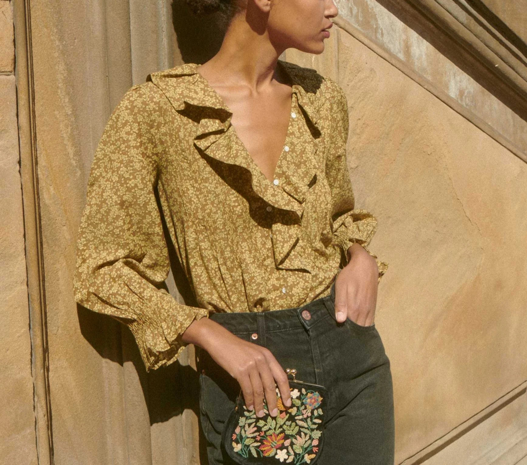 Hardy Top - Gold Winter Meadow | DÔEN | DOEN