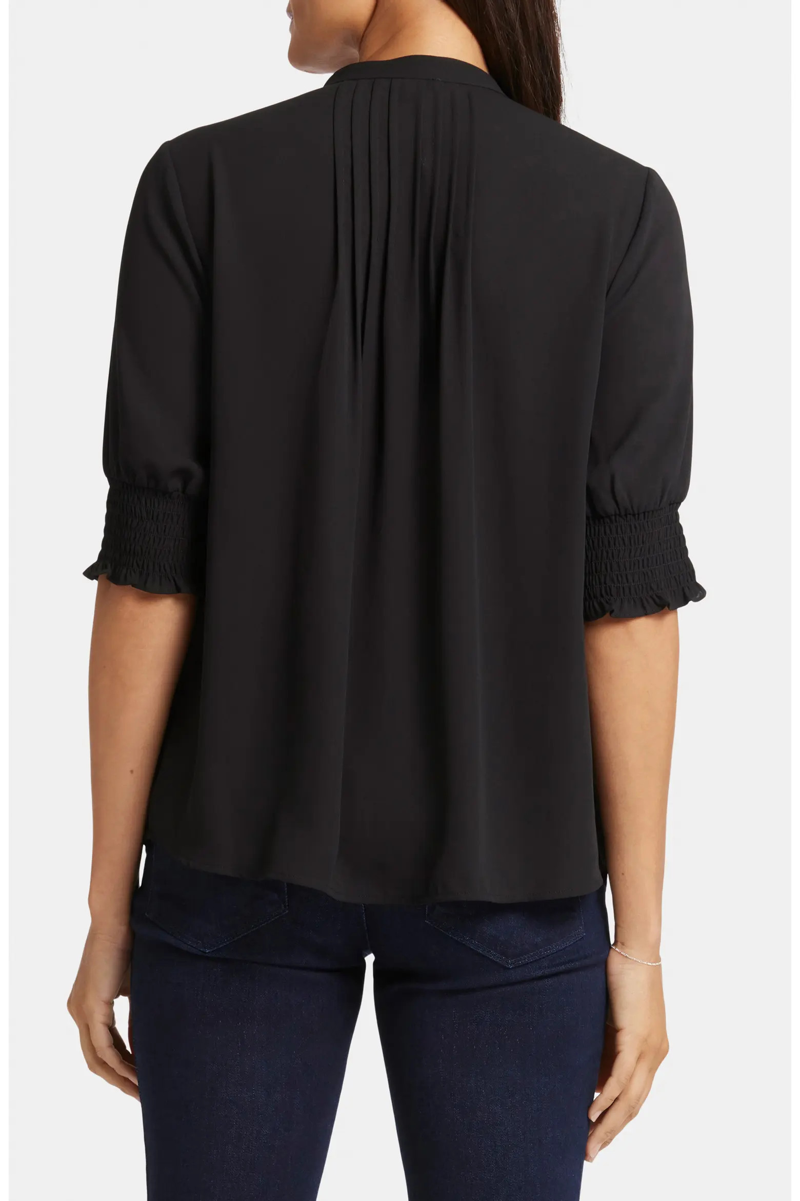NYDJ Pleated Peasant Blouse (Women) | Nordstrom | Nordstrom