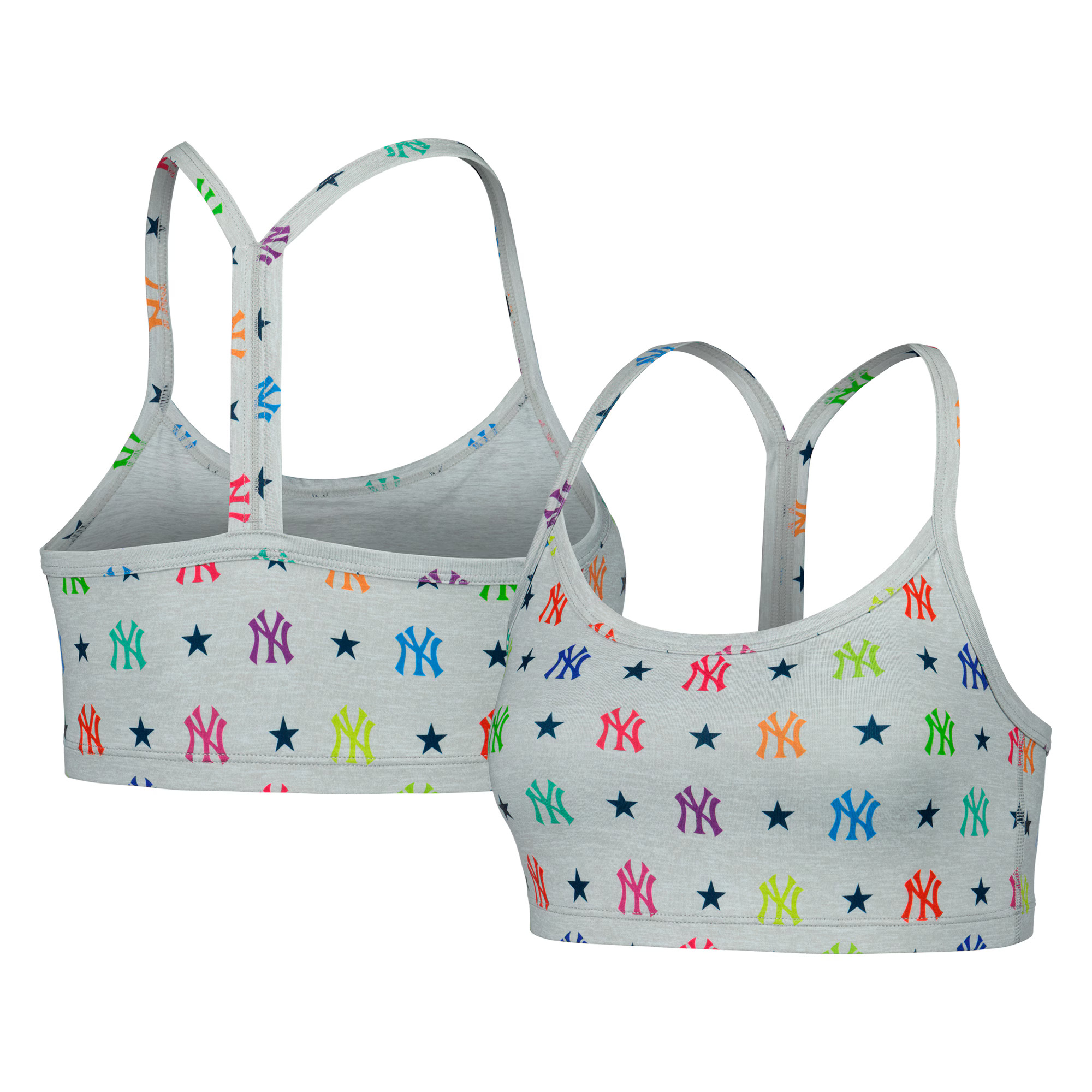 Women's New York Yankees Terez Gray TLC Rainbow Bra | MLB Shop