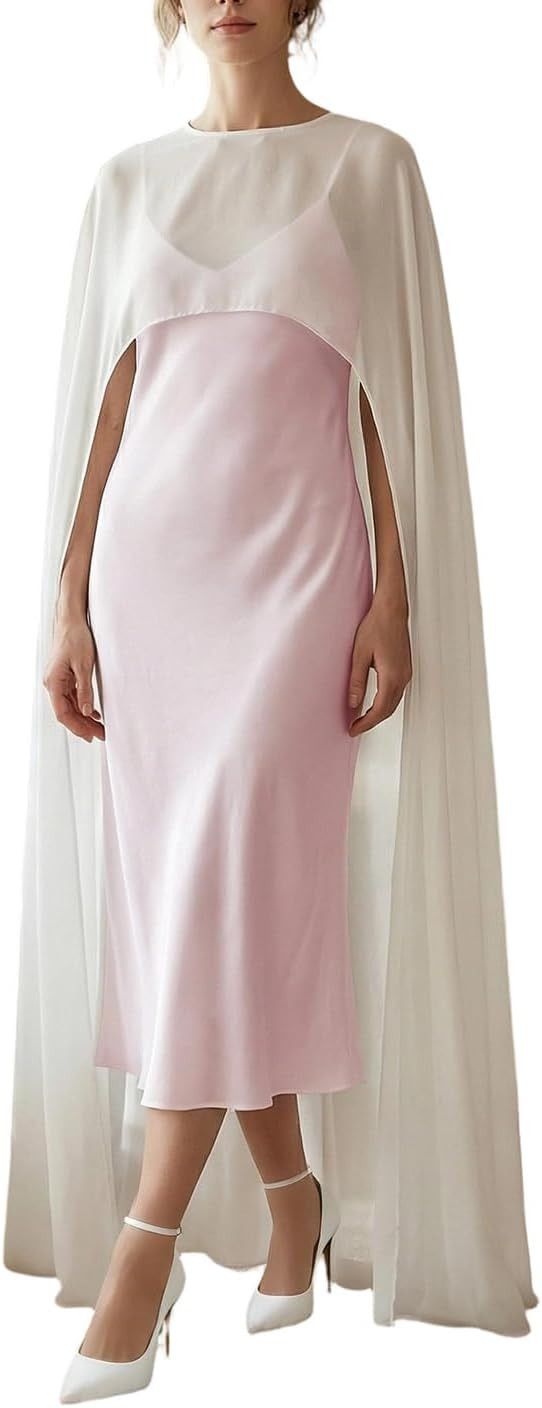 Amiblvowa Women Sheer Floral Lace Ponchos Y2K Mesh Bridal Cape Shawl Wraps Asymmetrical Flowy Eve... | Amazon (US)