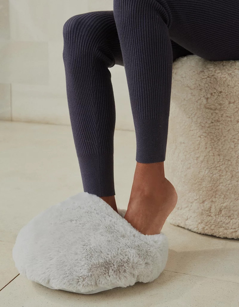 Fluffy Heat-Up Foot Warmer | The White Company (UK)
