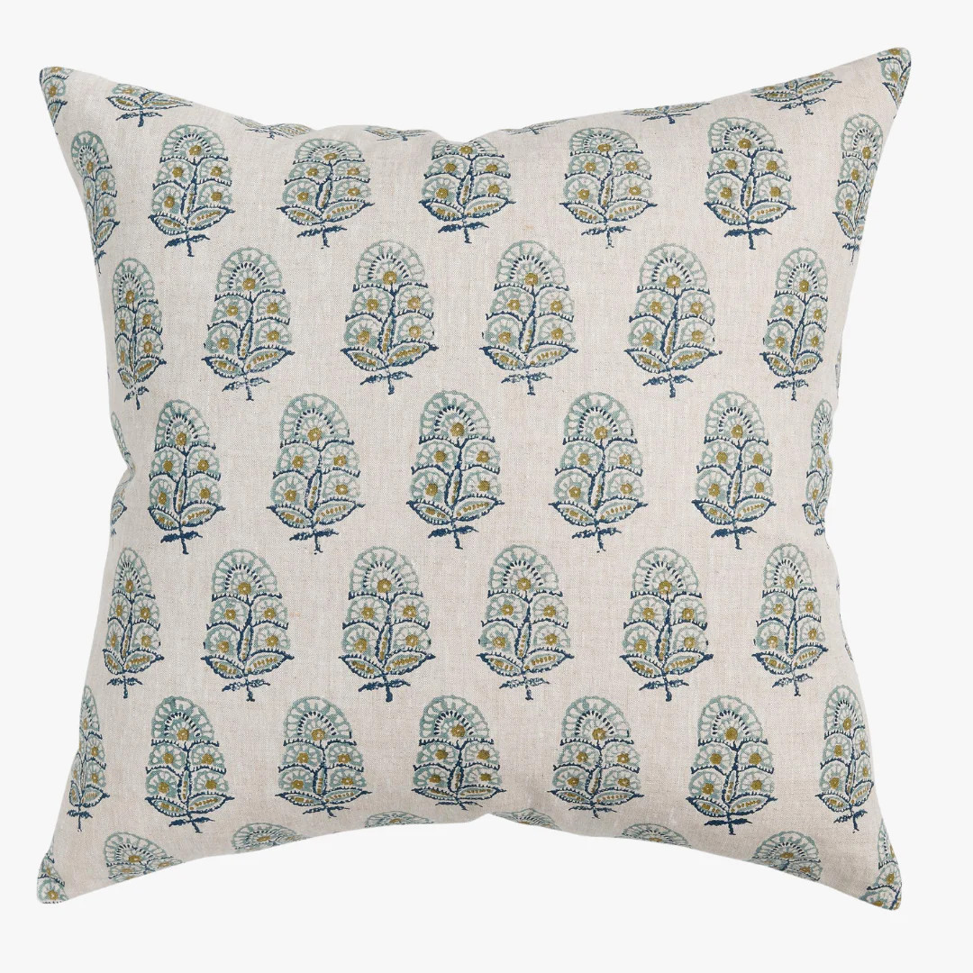Zardosi Celadon Moss Pillow Cover | Dear Keaton