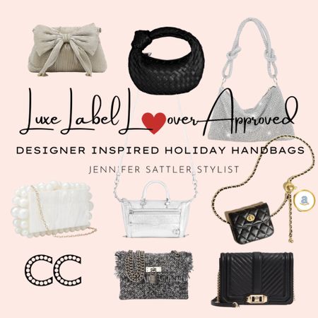 Calling all luxe label lovers. I’ve been shopping and found a sweet roundup of designer inspired holiday handbags that look like Chanel, Bottega, Cult Gaia, Balenciaga, Loeffler Randall