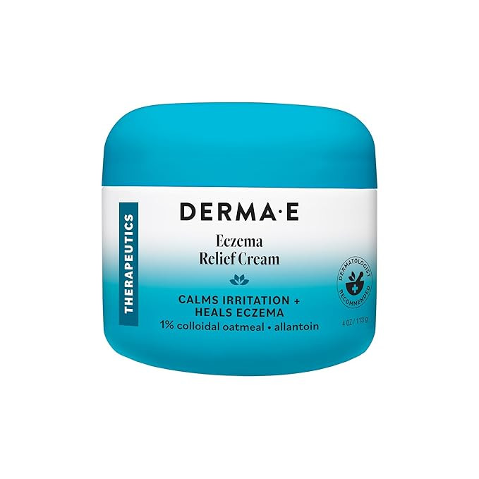 Derma E Eczema Relief Cream – All Natural Itch Relief – Soothing, Relieves Flaky, Scaly and D... | Amazon (US)