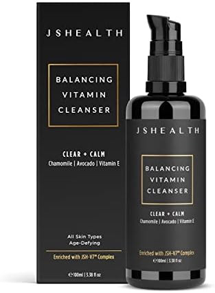 JSHealth Facial Cleanser - Gentle Face Cleanser and Face Wash for Women and Men with Vitamins C & E, | Amazon (US)