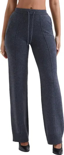 HOUSE OF CB Yalina Tie Waist Knit Track Pants | Nordstrom | Nordstrom