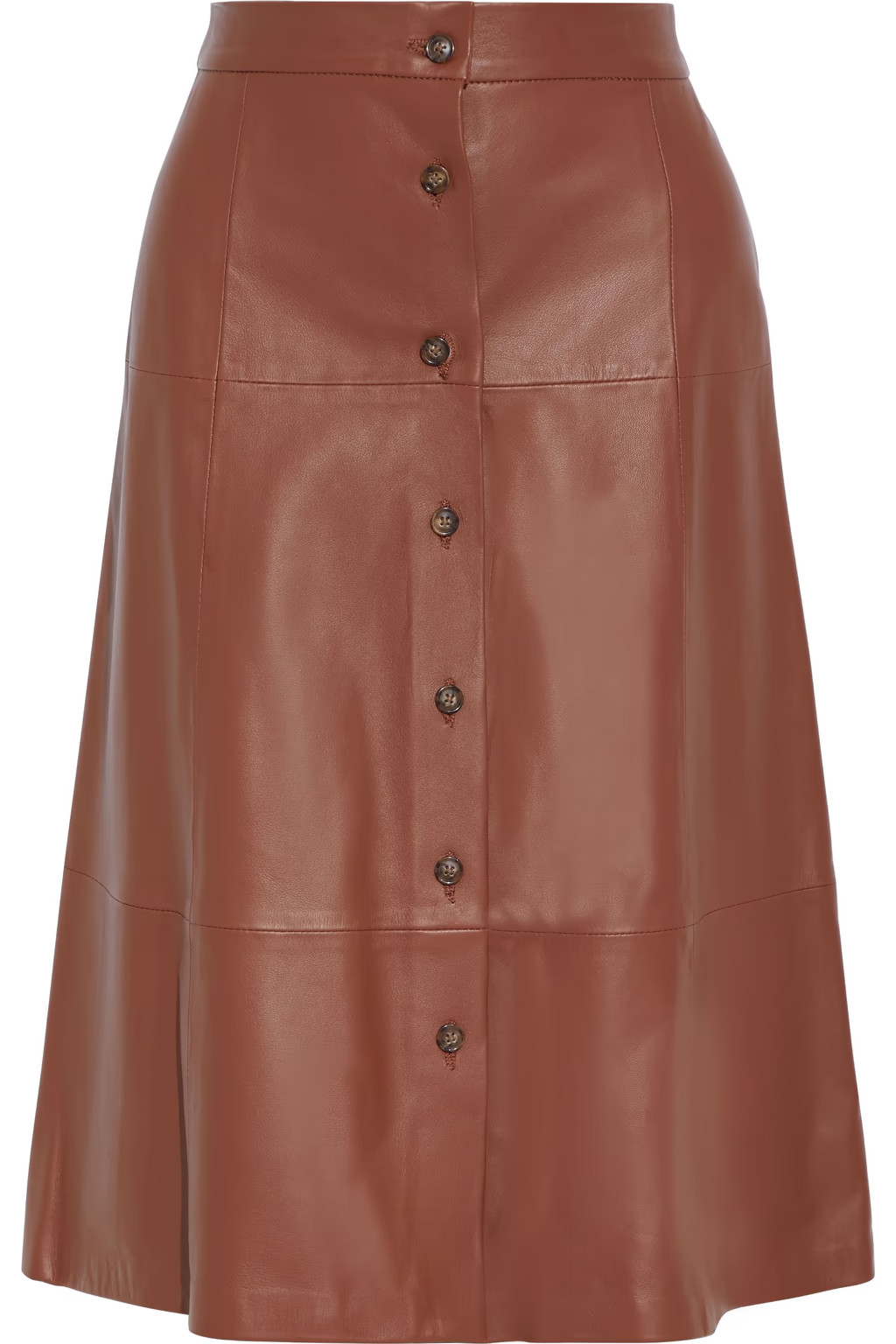 Estelle leather midi skirt | The Outnet (US and CA)