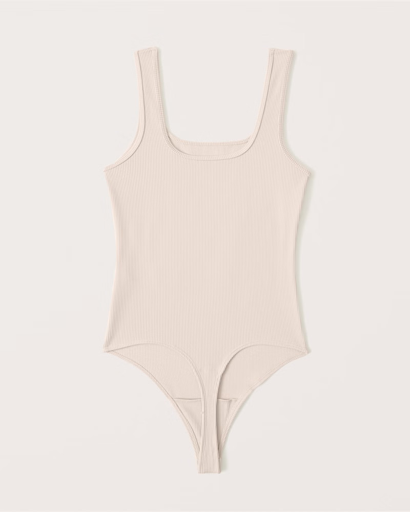 Seamless Rib Fabric Tank Bodysuit | Abercrombie & Fitch (US)