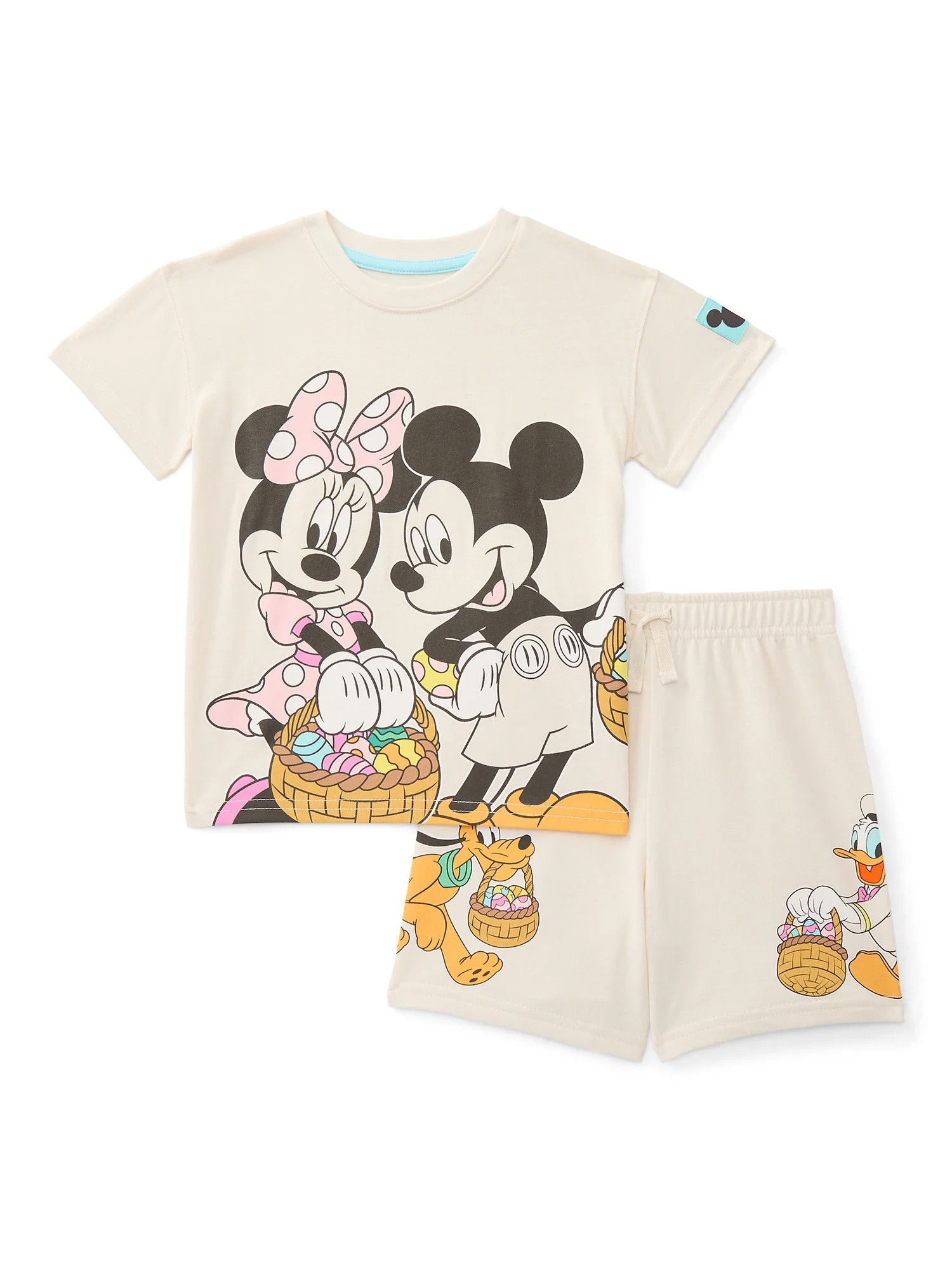 Mickey and Friends Toddler Easter Graphic Tee and Shorts Set, 2-Piece, Sizes 12M-5T | Walmart (US)