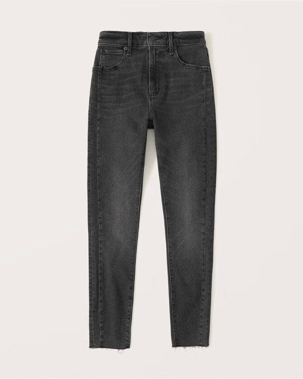 High Rise Super Skinny Ankle Jeans | Abercrombie & Fitch (US)
