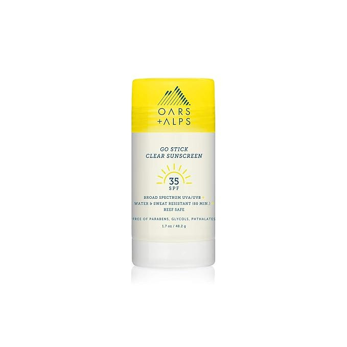 Oars + Alps Go Stick Clear SPF 35 Face Sunscreen, Skin Care Infused with Vitamin E and Antioxidan... | Amazon (US)