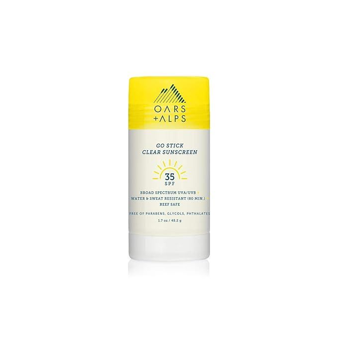 Oars + Alps Go Stick Clear SPF 35 Face Sunscreen, Skin Care Infused with Vitamin E and Antioxidan... | Amazon (US)