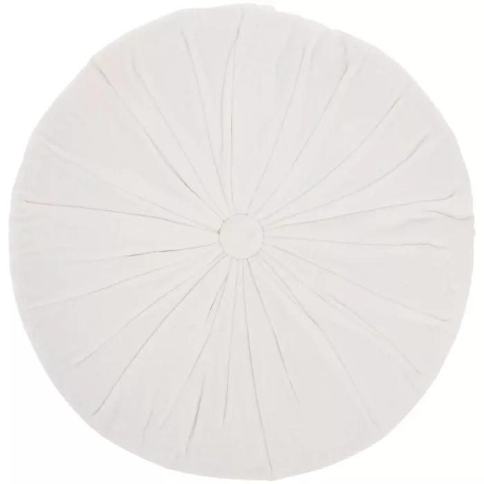 16" Ruched Velvet Round Throw Pillow - Mina Victory | Target