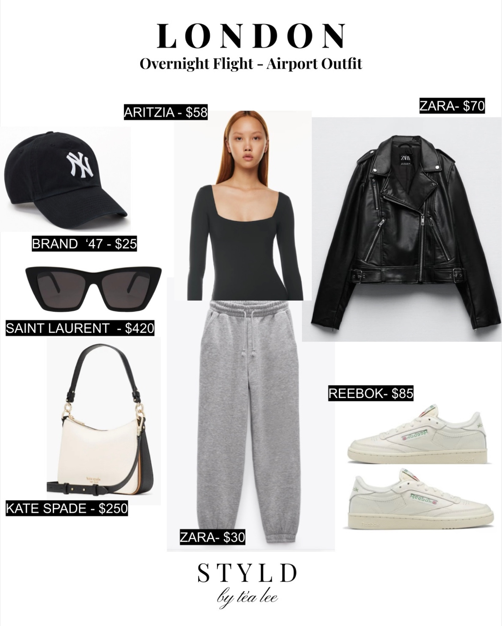 Hello + Happy Sunday!! ✈️

After returning from my European vacation last week, I am finally posting all of the outfits from this trip!! I only had about 2 weeks to come up with these since the trip was a spontaneous decision, but I loved how they turned out! Very comfortable for lots of sightseeing + cute for pictures! 🤍 

A great way to elevate a travel outfit is to add cute jackets + accessories! This outfit was comfy for the flight but was great to grab lunch in as soon as we landed! 

#LTKU #LTKfit #LTKeurope