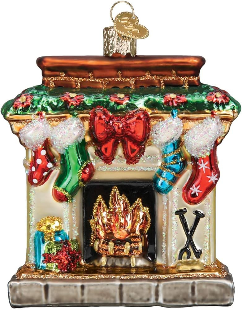 Old World Christmas Holiday Hearth Glass Blown Ornaments for Christmas Tree | Amazon (US)