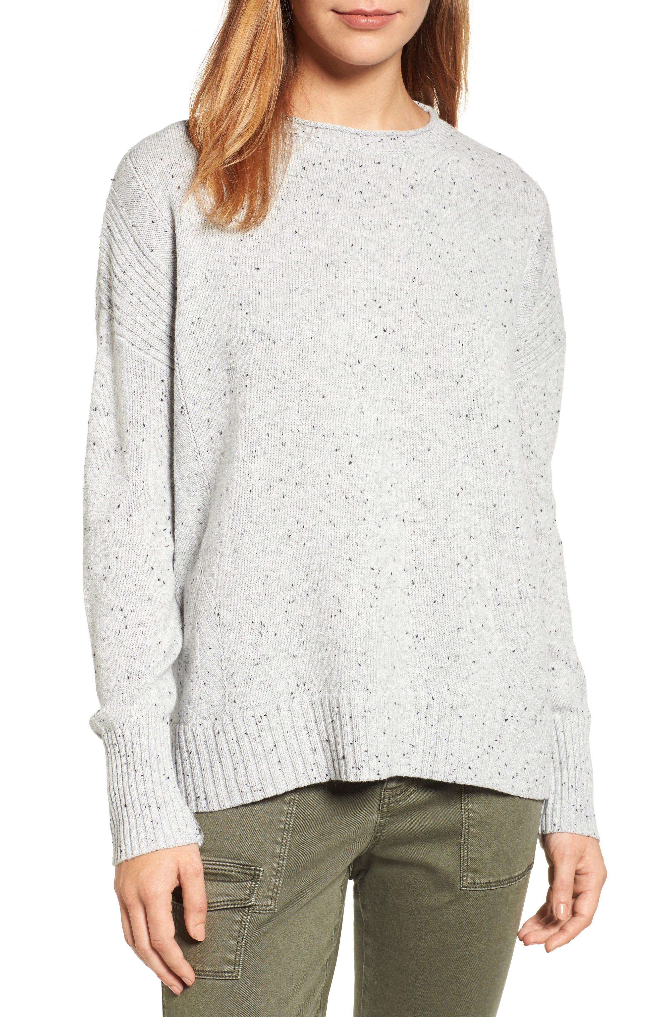 Caslon® Back Zip Pullover | Nordstrom