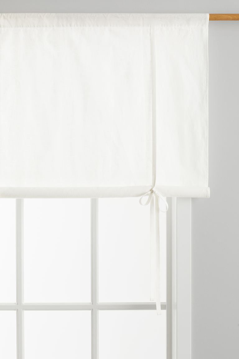 Linen-blend Roll-up Curtain | H&M (US + CA)